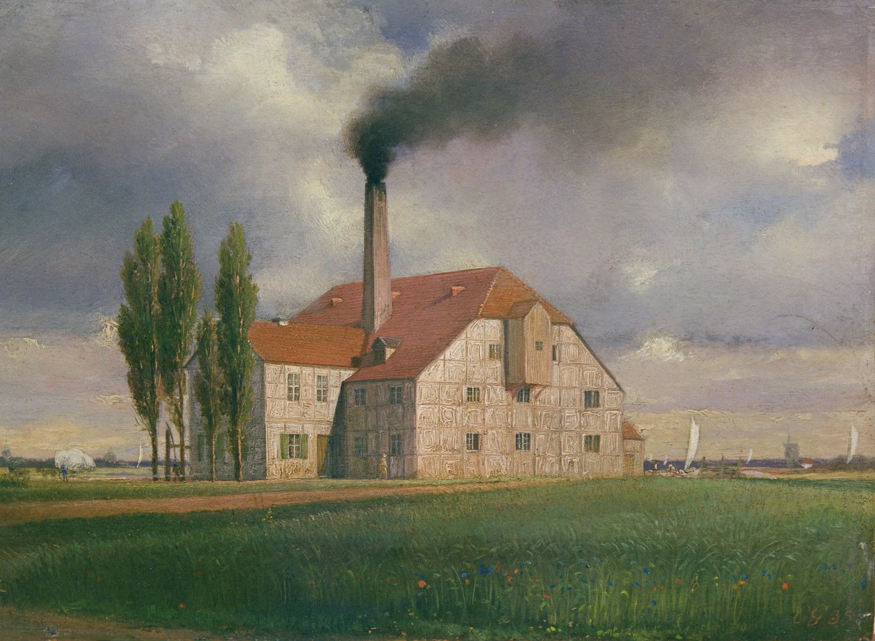 Keramická továrna patřící Ernst March, Sophienstrasse, Charlottenburg, Berlín, 1835 od Johann Philipp Eduard Gartner