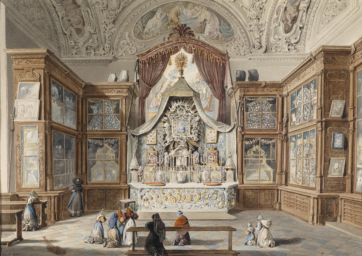 Pokladnice v Mariazell v roce 1835 od Eduard Gurk