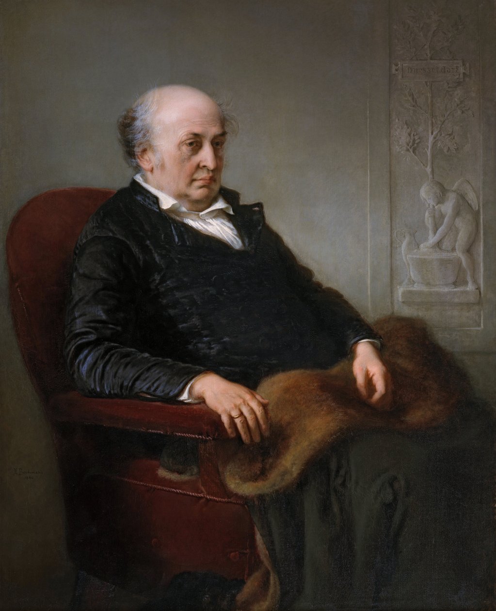 Německy: Der Maler Wilhelm von Schadow Malíř Malíř Wilhelm von Schadow od Eduard Bendemann