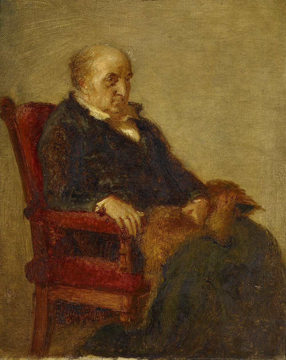 Německy: Studie für das Porträt von Wilhelm von Schadow Studie k portrétu Wilhelma von Schadowa od Eduard Bendemann