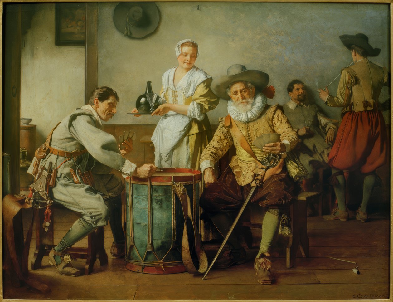 Hráč karet od Eduard Charlemont