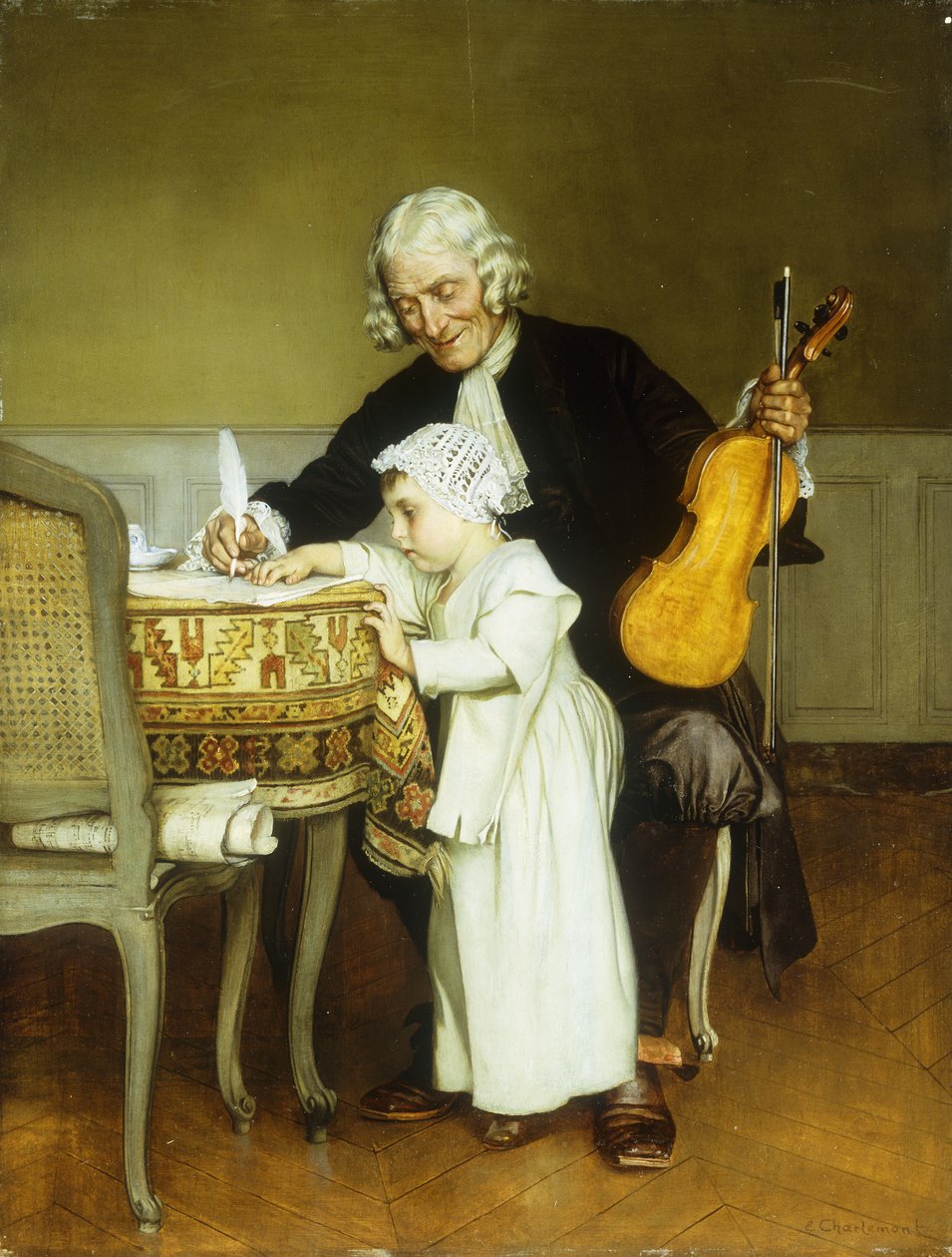 hudební lekce, od Eduard Charlemont