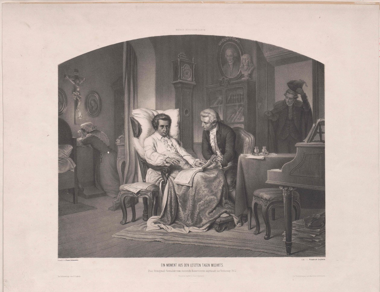 Mozartova smrt, od Eduard Friedrich Leybold