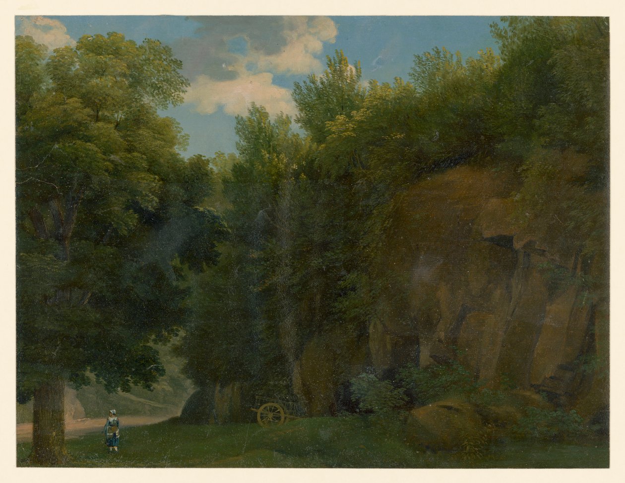 Zalesněné skalisko od Eduard Gaertner