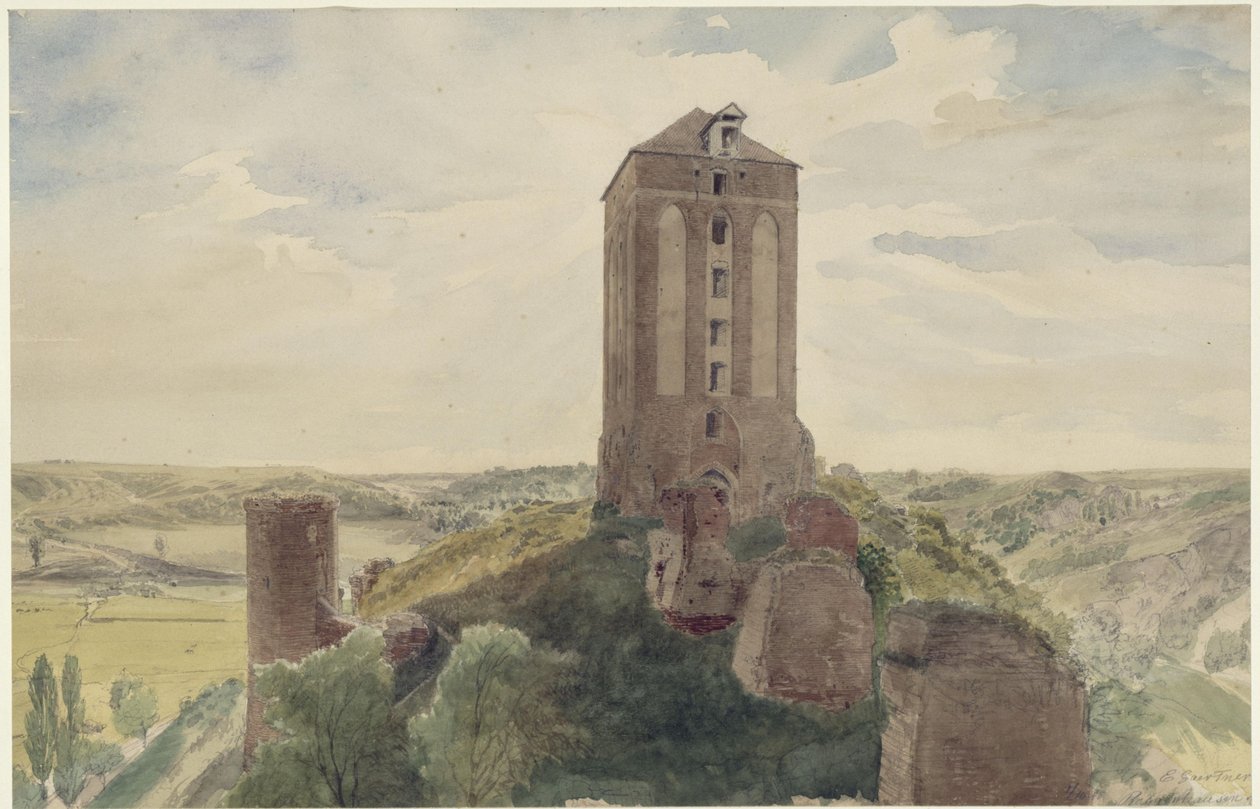 Hrad Roggenhausen od Eduard Gaertner