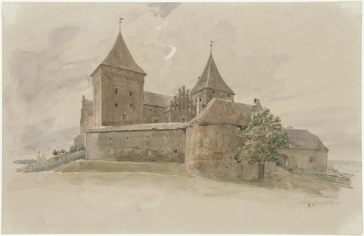 Neidenburský zámek od Eduard Gaertner