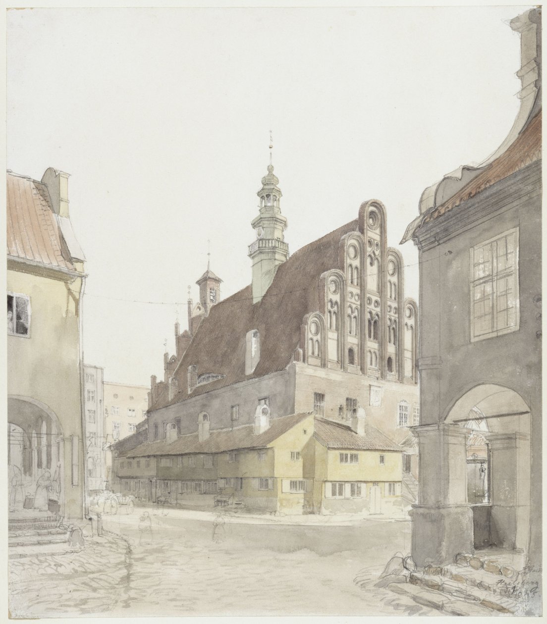 Radnice v Heilsbergu od Eduard Gaertner