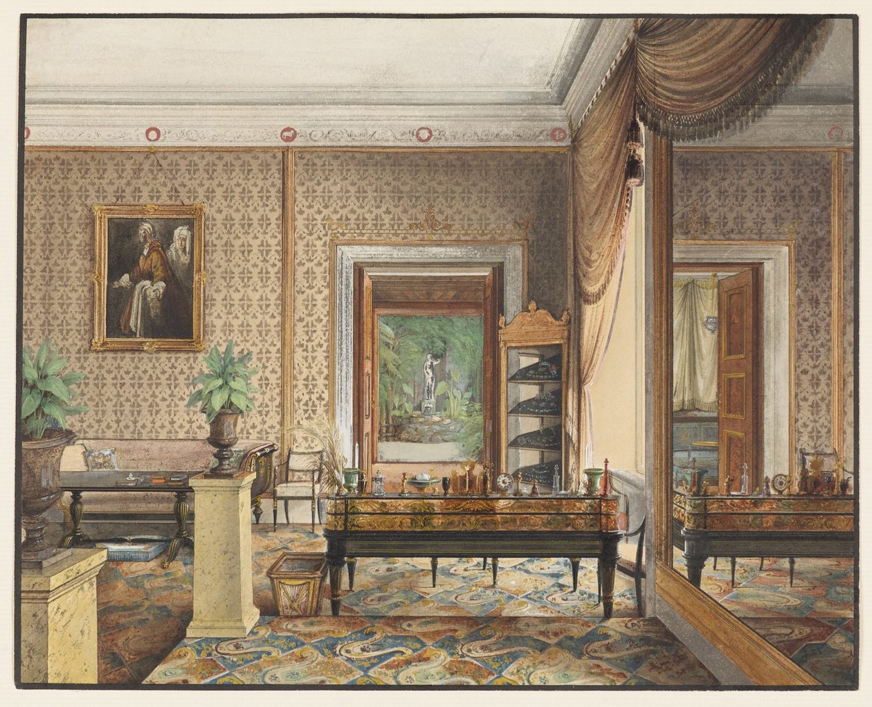 Pracovna prince Karla Pruského od Eduard Gaertner