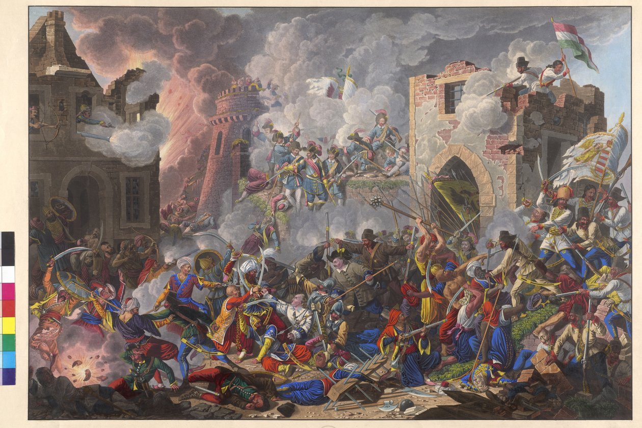 Vítězné znovudobytí Budína 2. září 1686 Uhry. od Eduard Gurk