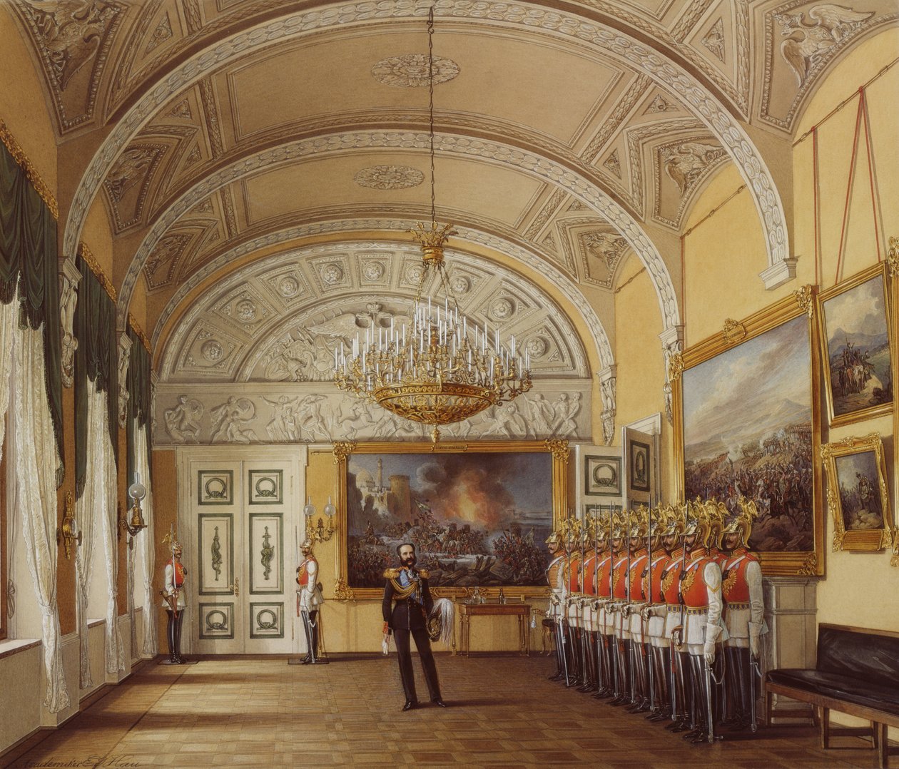 Interiéry Zimního paláce. Strážnice, 1864 od Eduard Hau