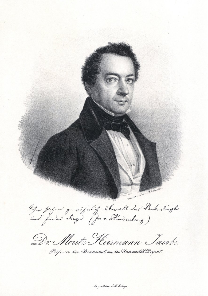 Portrét Moritze Hermanna von Jacobiho 1801-1874, 1837. od Eduard Hau