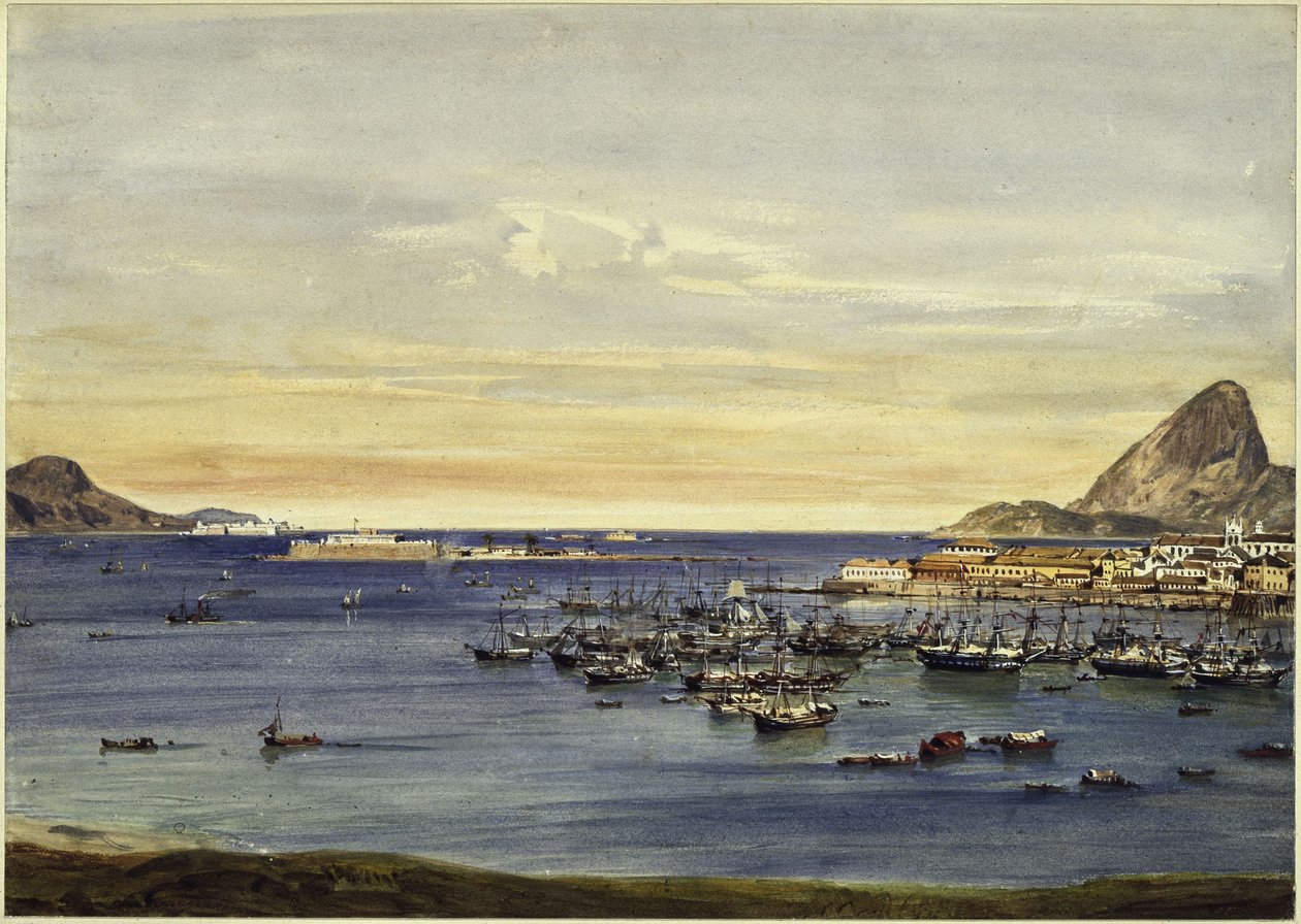 Zátoka Rio de Janeira od Eduard Hildebrandt