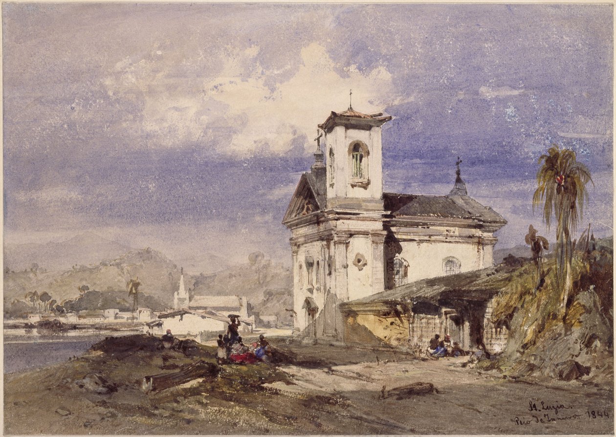Kostel svaté Luzie, Rio de Janeiro od Eduard Hildebrandt