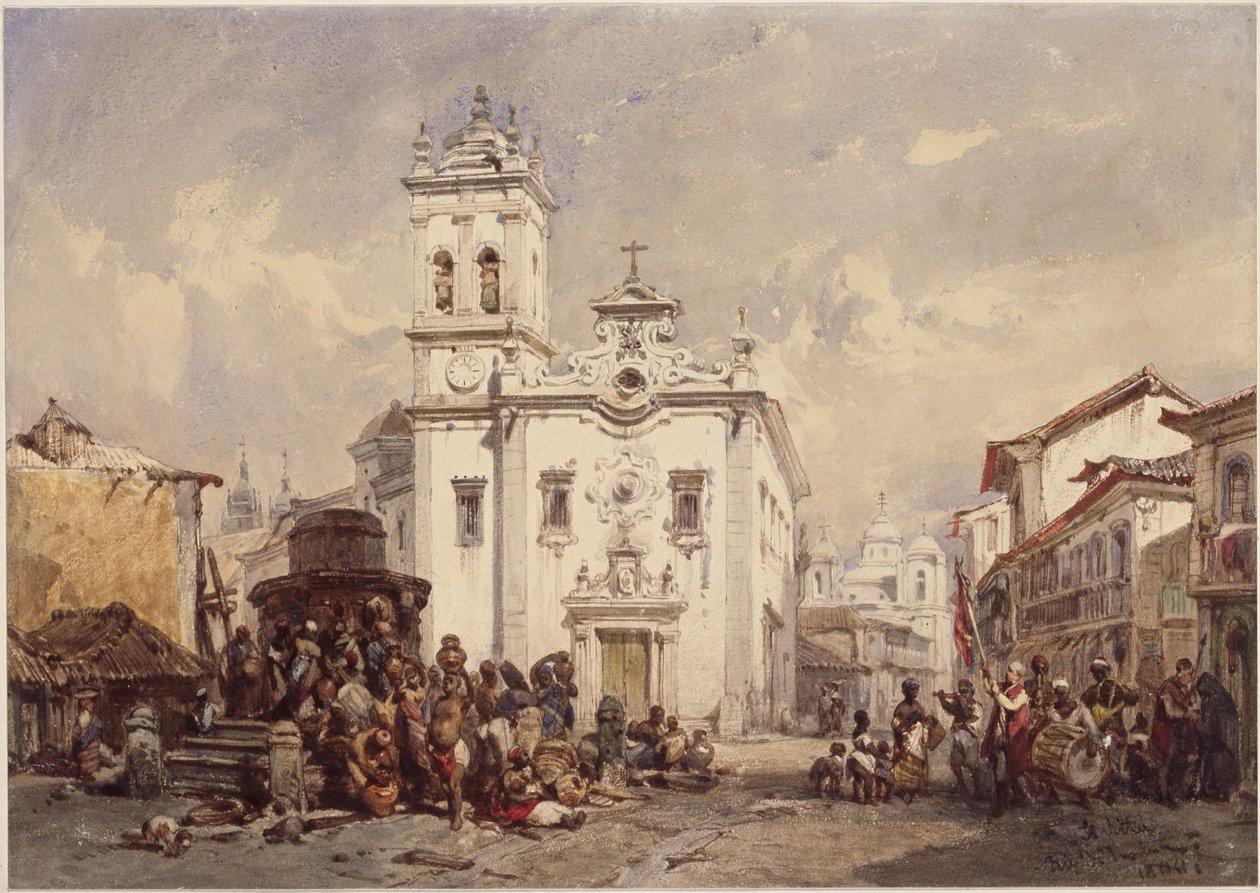 Kostel svaté Rity, Rio de Janeiro od Eduard Hildebrandt