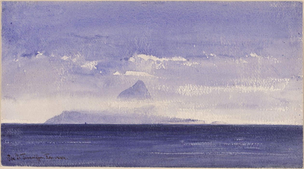 Pico de Tenerife od Eduard Hildebrandt