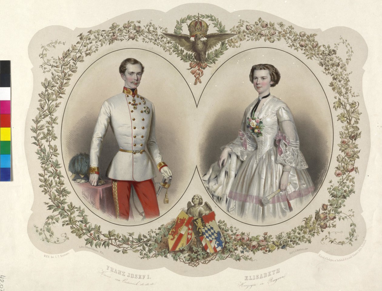 František Josef I. císař rakouský - Alžběta, vévodkyně bavorská od Eduard Kaiser