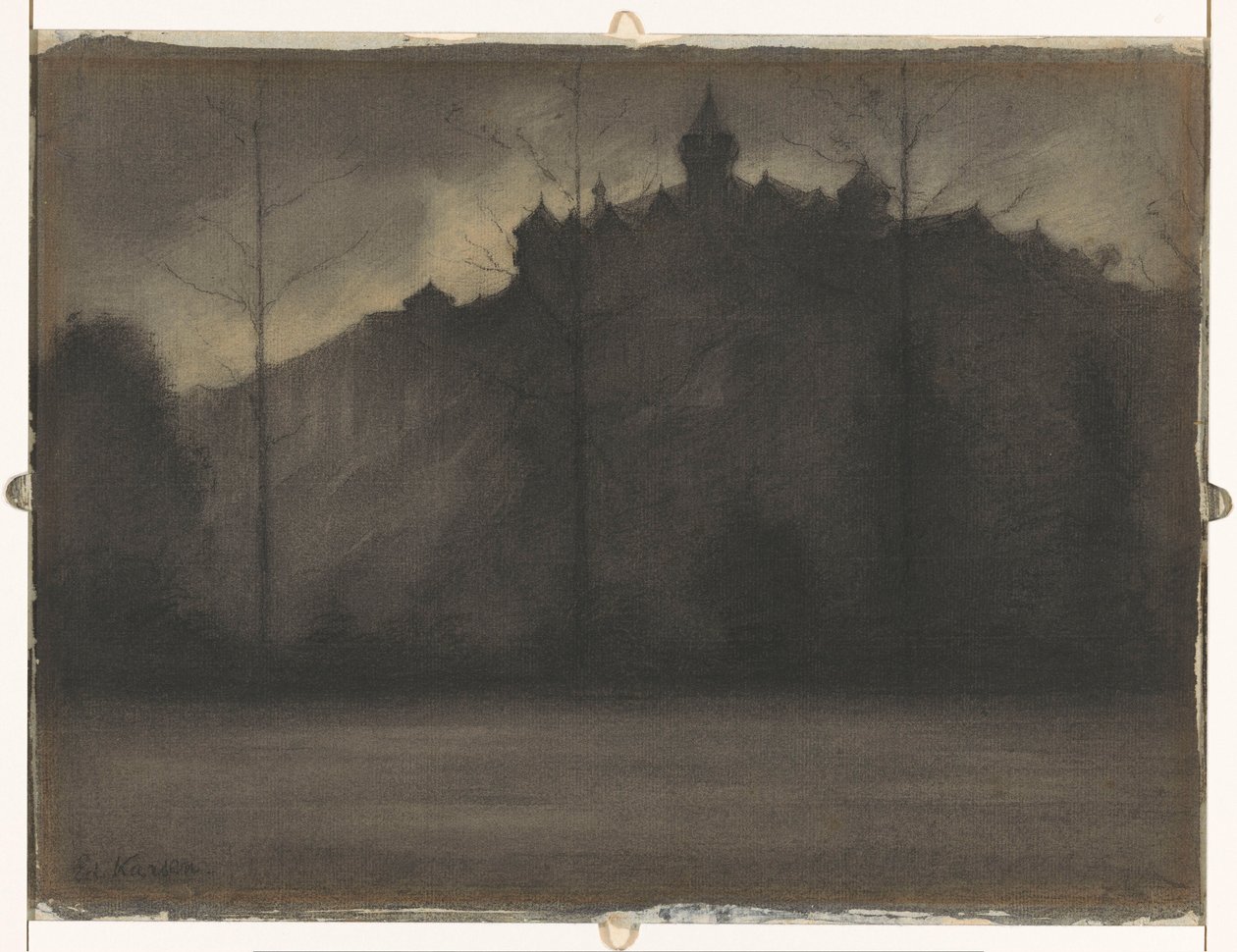 Večer s deštěm od Eduard Karsen (signed by artist)