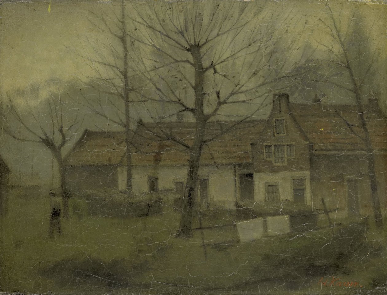 Domy ve vesnici od Eduard Karsen