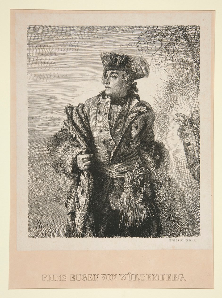 Portrét prince Eugena von Wurtemberg od Eduard Kretzschmar