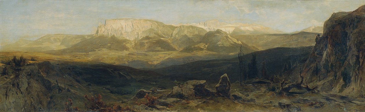 Skupina Schlern poblíž Bozen od Eduard Peithner von Lichtenfels