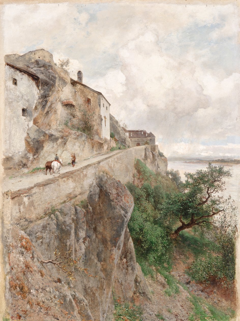 Dürnstein - Na cestě k hradu od Eduard Peithner von Lichtenfels