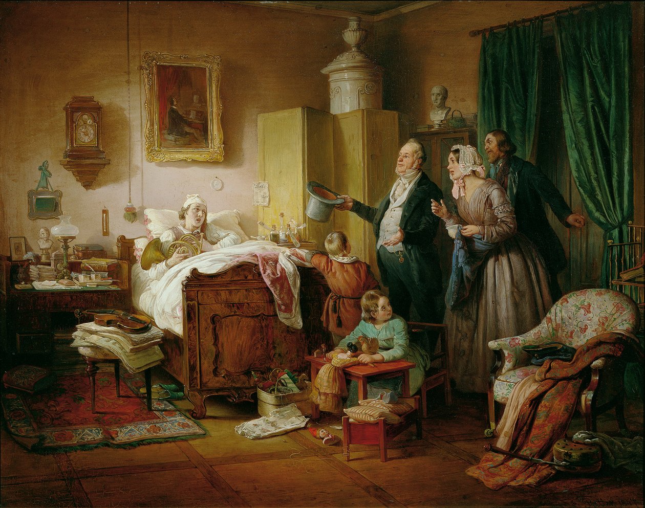 Nemocný muzikant od Eduard Ritter