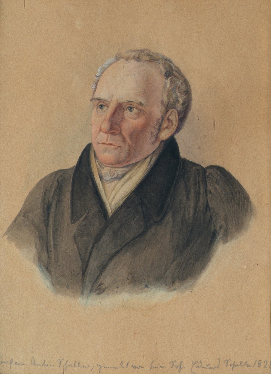 Profesor Anton Schaller (1773–1844), otec umělce od Eduard Schaller