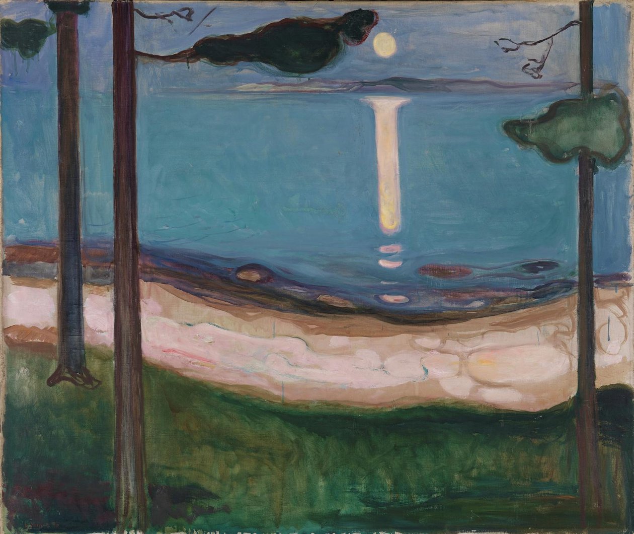 Měsíční svit od Edvard Munch