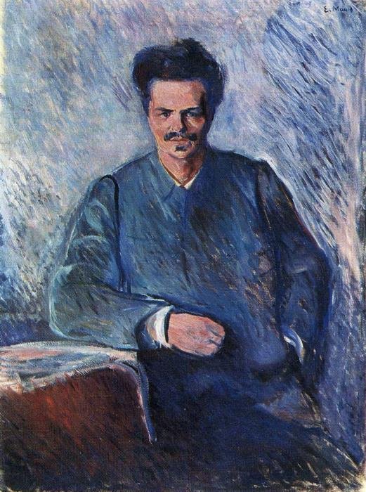 Portrét Augusta Strindberga Portrét Augusta Strindbergn od Edvard Munch