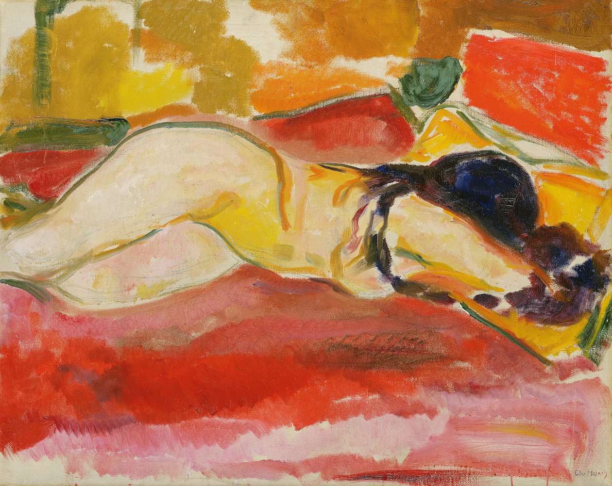 Ležící ženský akt od Edvard Munch