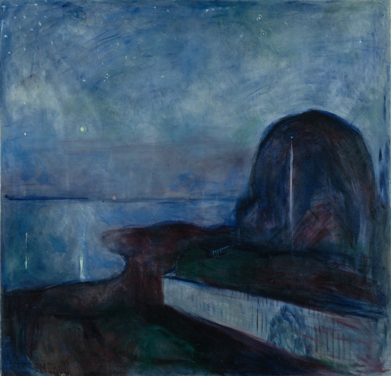 Hvězdná noc od Edvard Munch