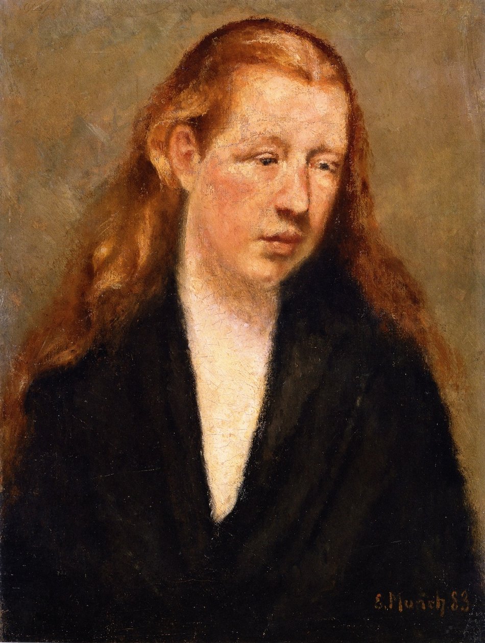 Studium hlavy od Edvard Munch