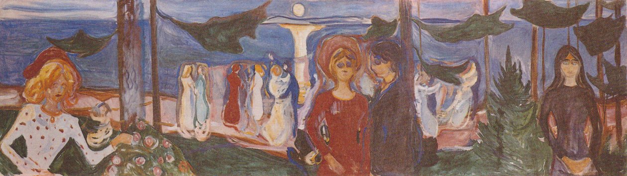 Tanec u moře od Edvard Munch