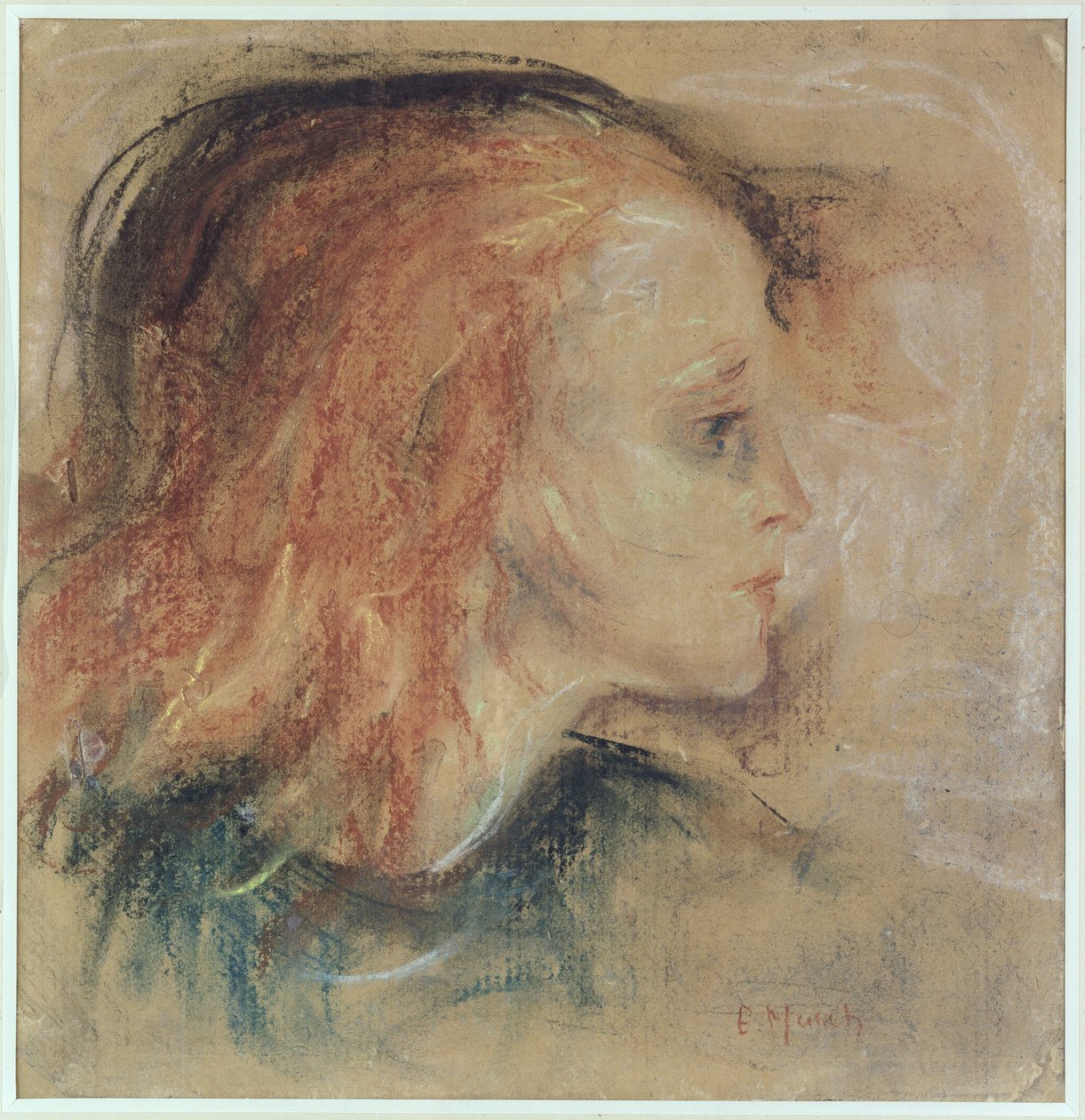 Nemocné dítě, 1885 (pastel na papíře) od Edvard Munch