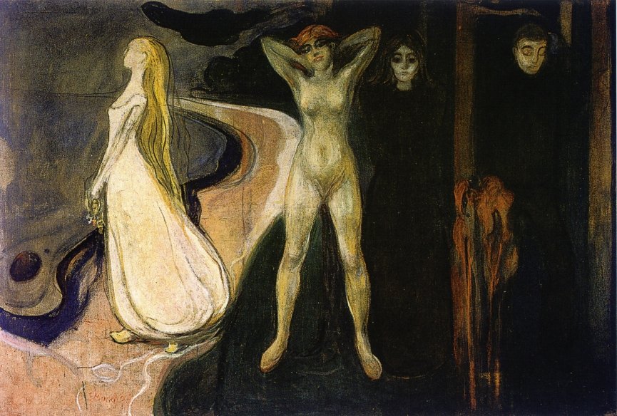 Žena ve třech fázích od Edvard Munch