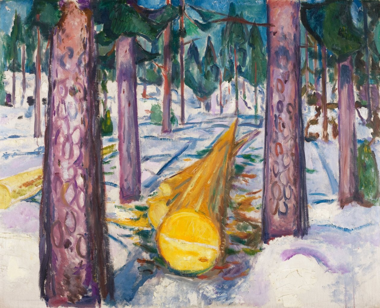 The Yellow Log od Edvard Munch