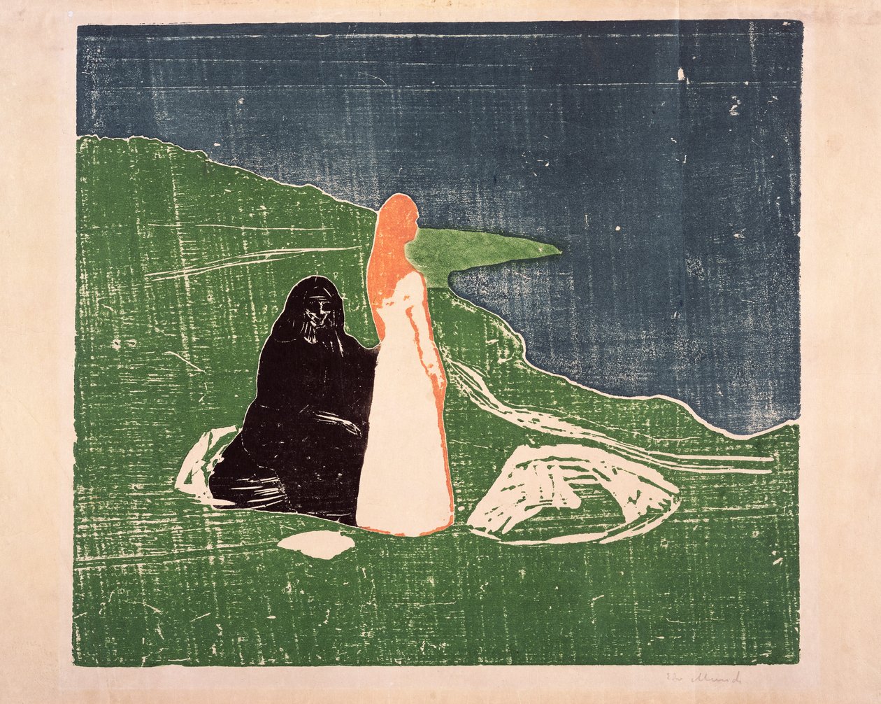 Dvě ženy na pobřeží, 1898 od Edvard Munch