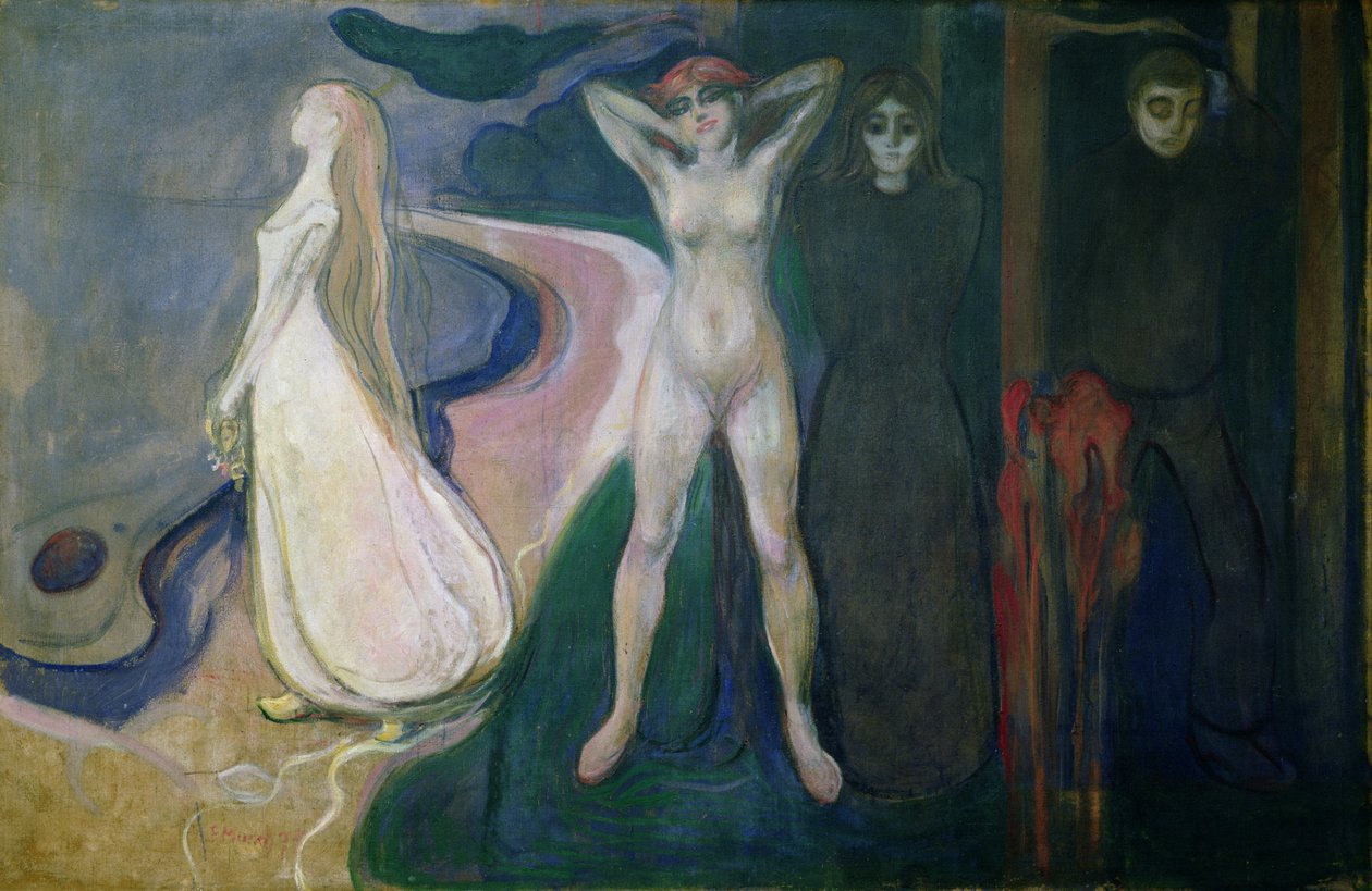 Žena ve třech stupních (Sfinga), 1893-5 od Edvard Munch