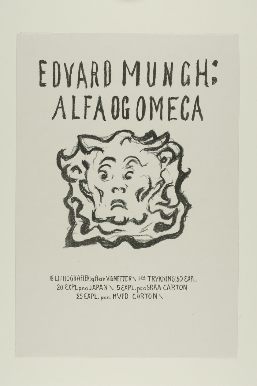 Alfa a Omega:Titulní strana od Edvard Munch