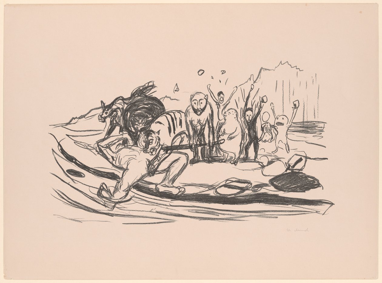 Smrt Alfy od Edvard Munch