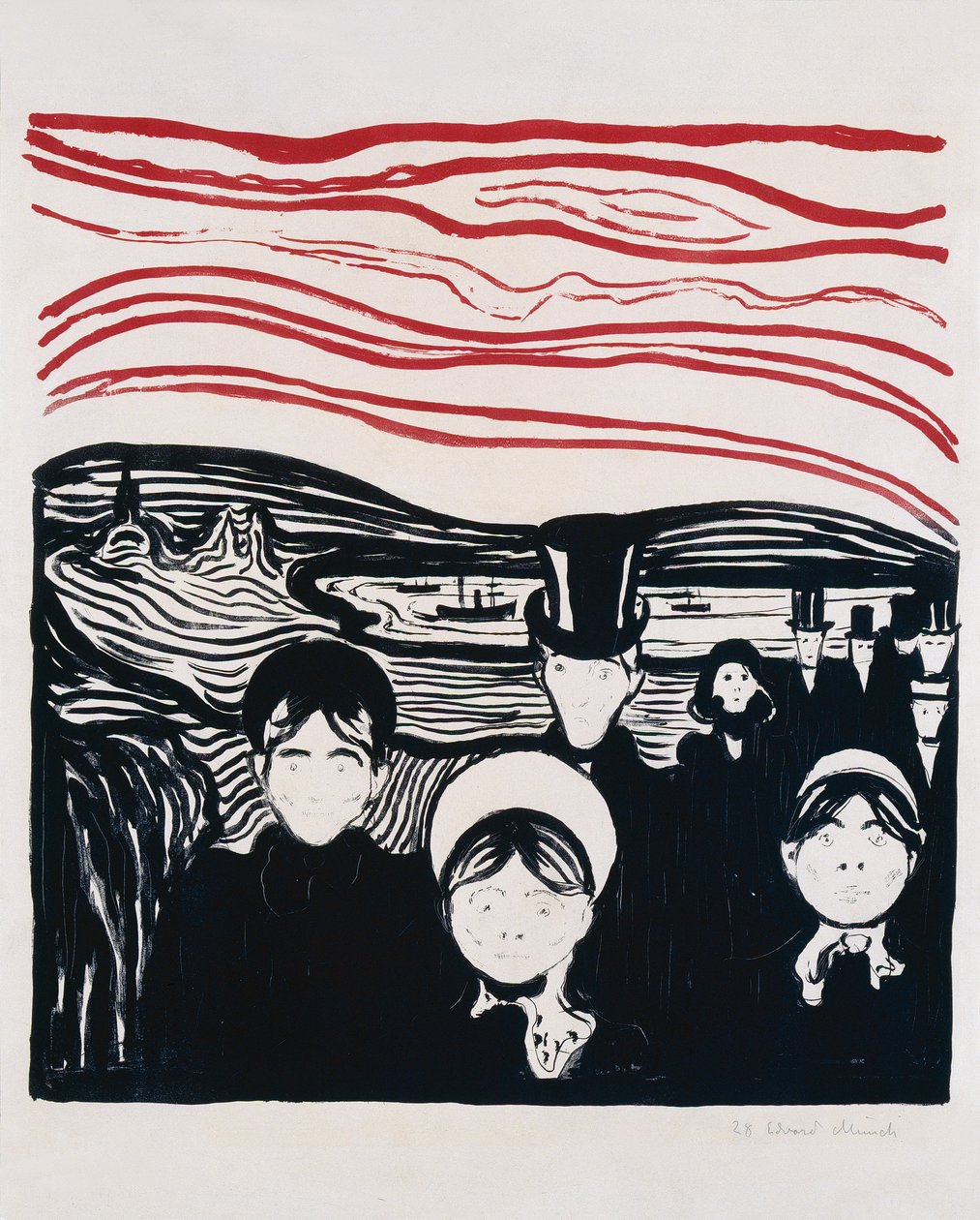 pocit úzkosti od Edvard Munch