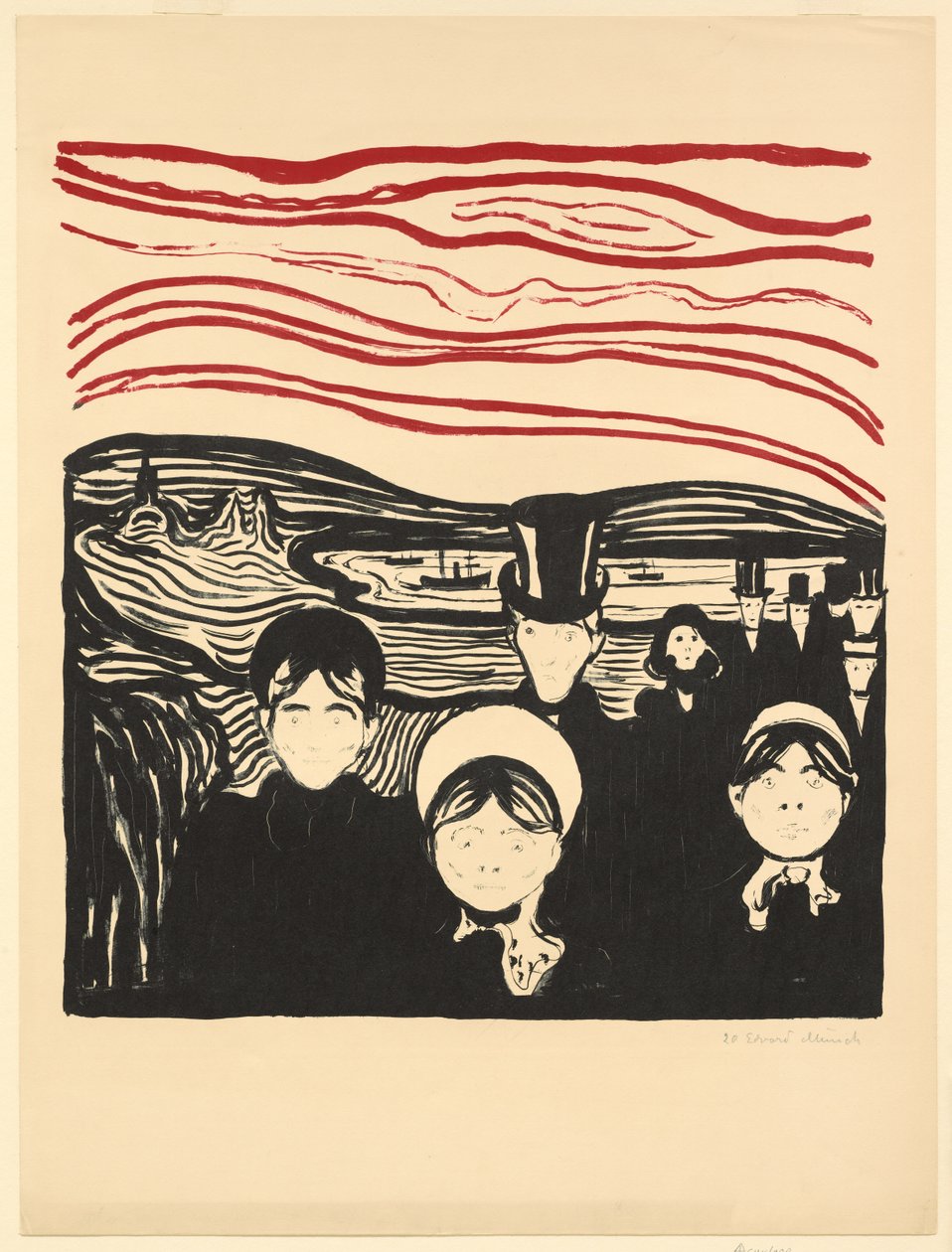 Úzkost od Edvard Munch