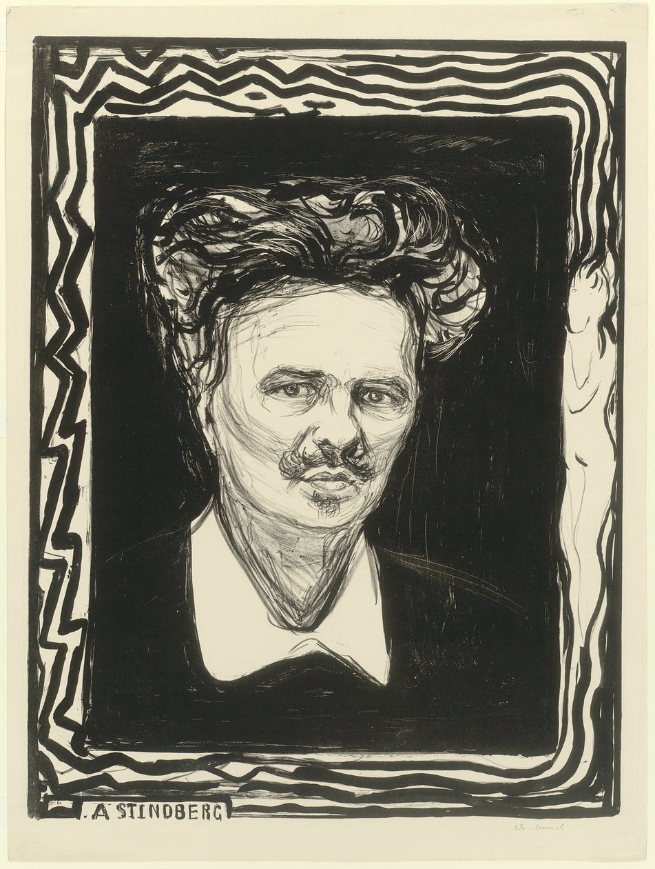 August Strindberg od Edvard Munch