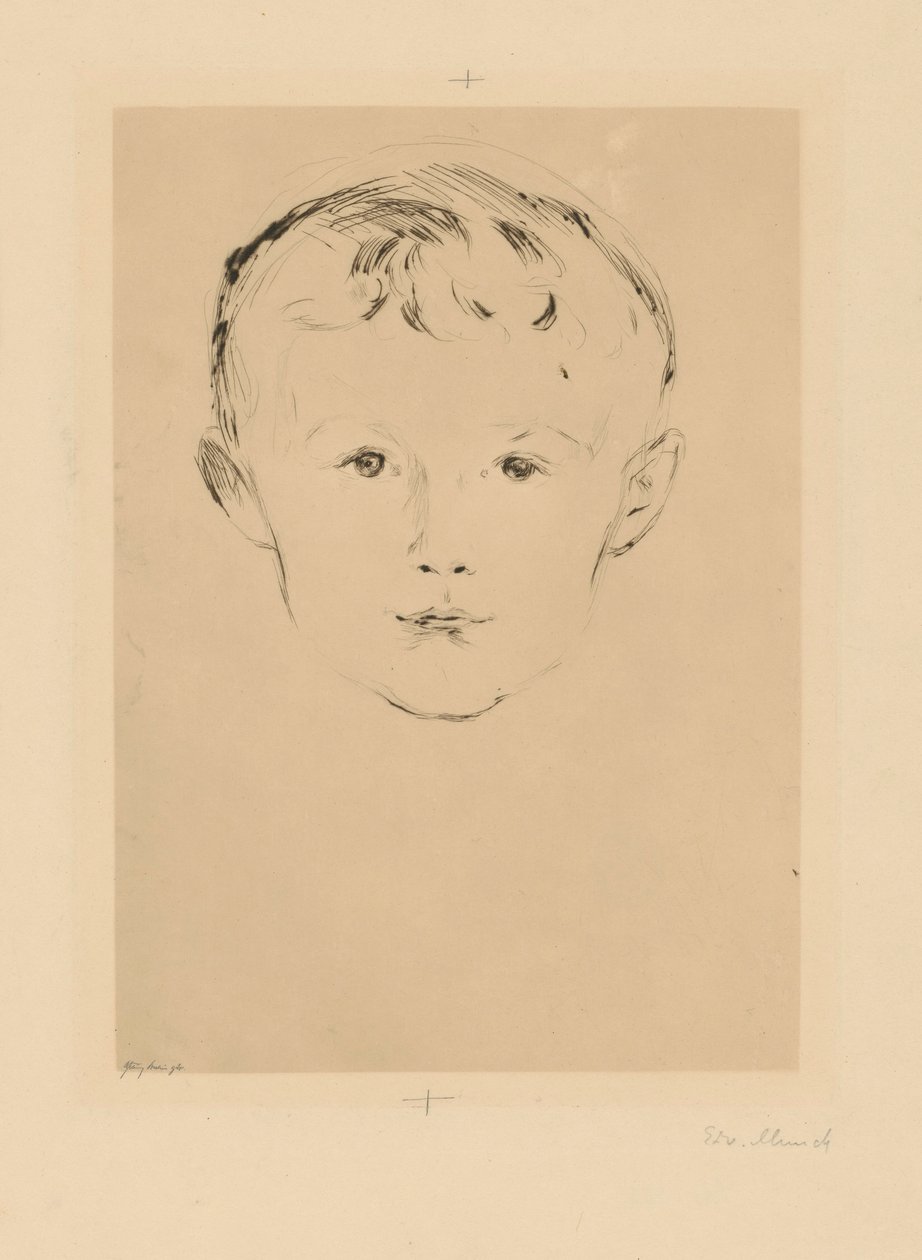 Z portfolia „Z dílny Maxe Lindeho“: Theodor Linde od Edvard Munch