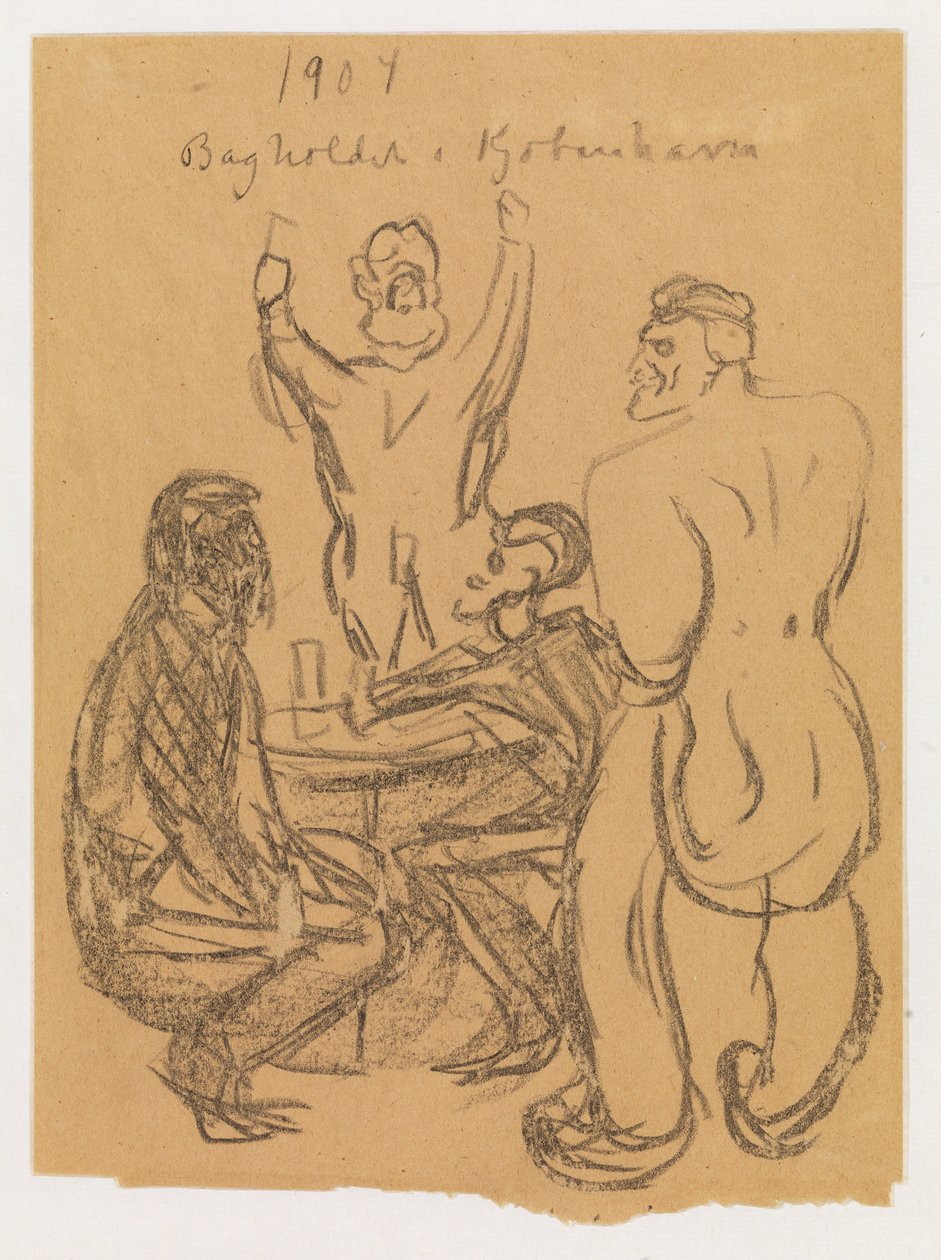 Přepadení v Kodani od Edvard Munch