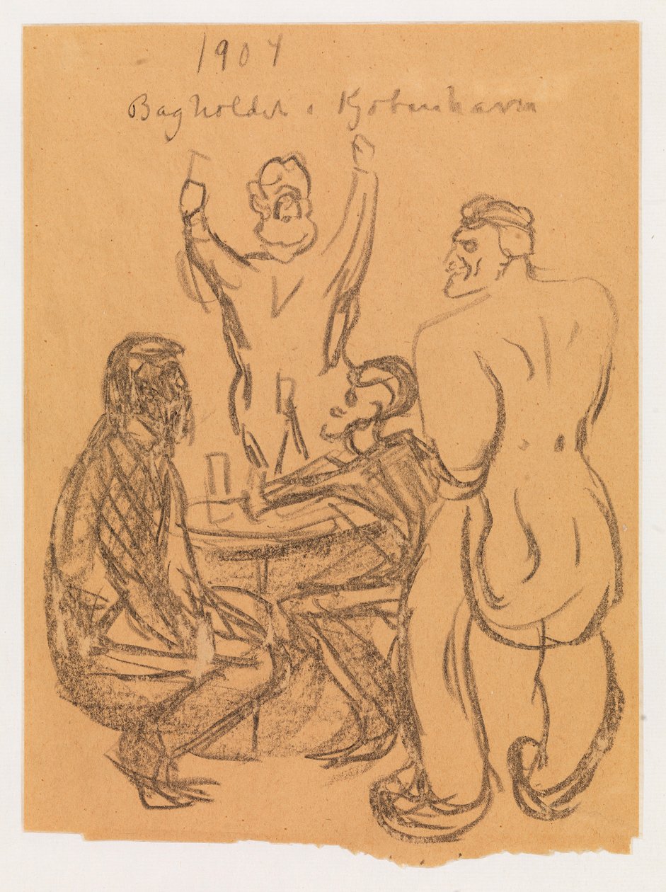 Přepadení v Kodani od Edvard Munch