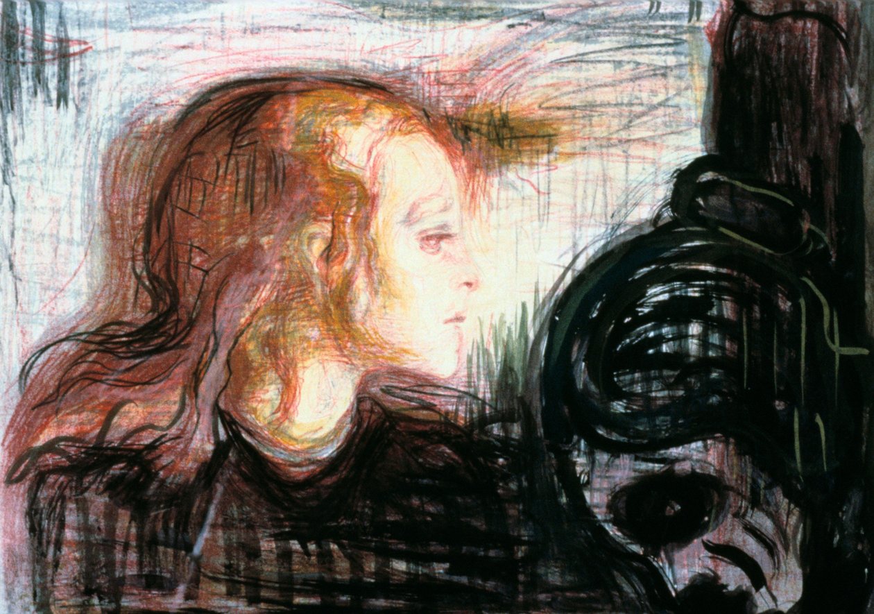 Dítě, 1896 od Edvard Munch