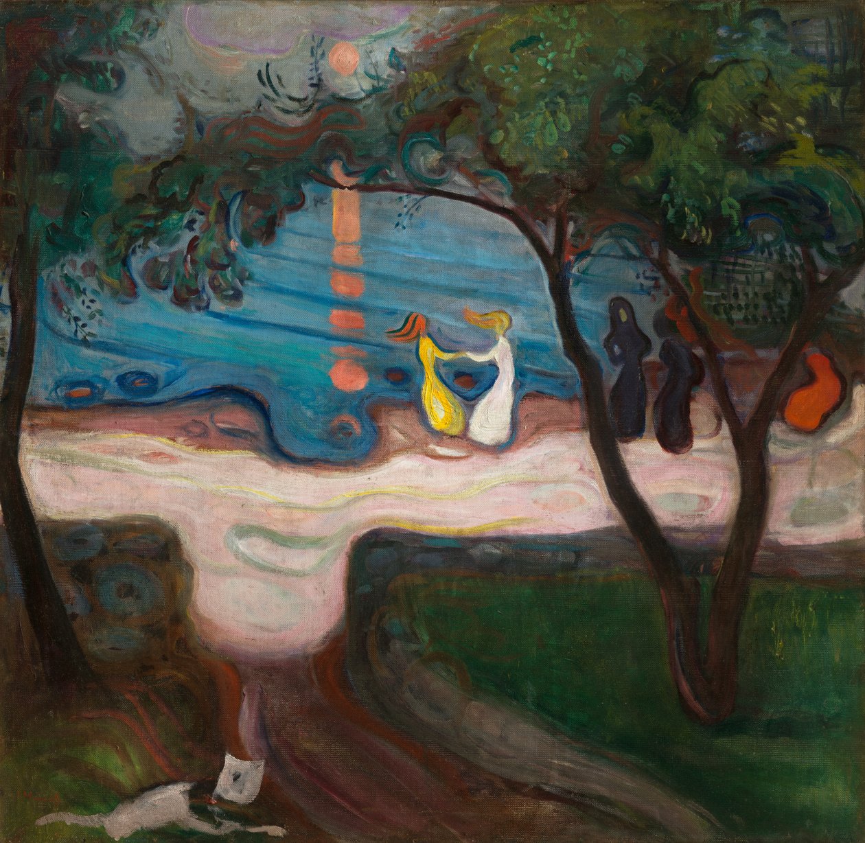 Tanec na břehu, 1900 od Edvard Munch