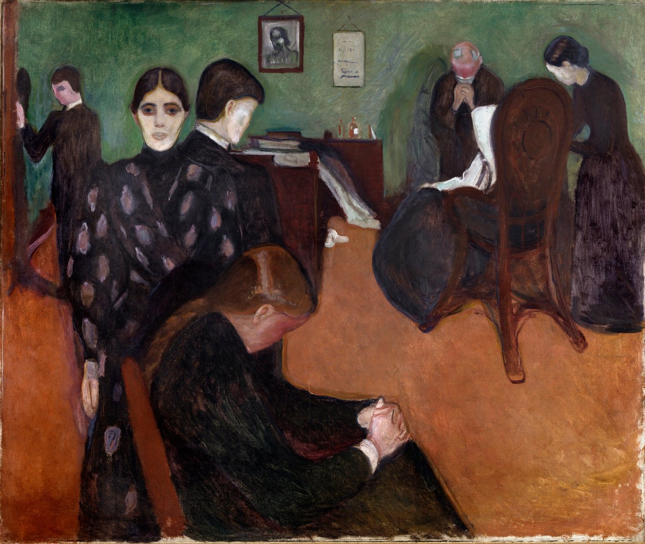 Obraz Smrt v komnatě nemocných od Edvarda Muncha (1863-1944) od Edvard Munch