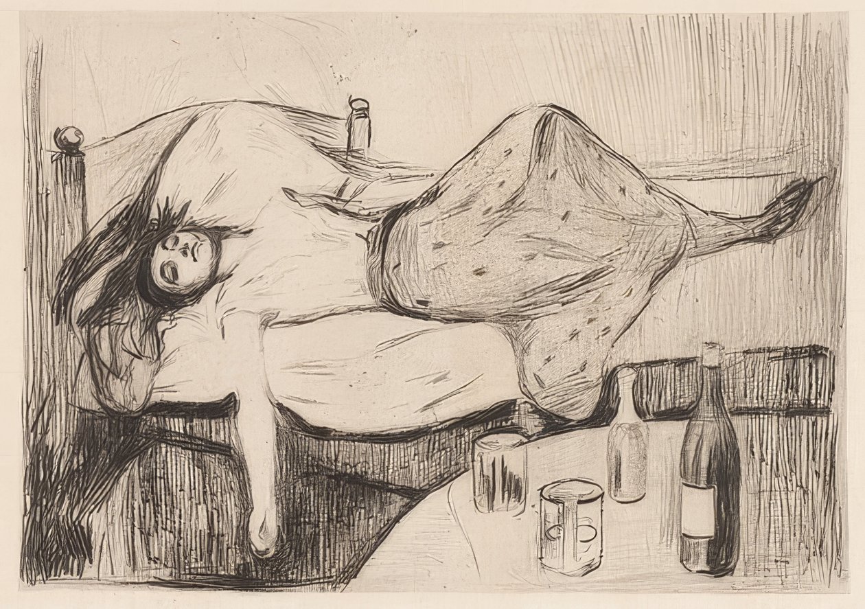 Den poté. 1894 od Edvard Munch